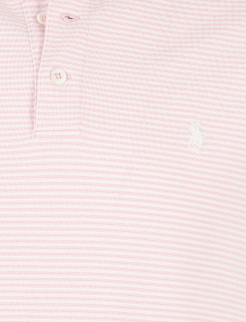Polo roze streepjes custom slim fit Polo ralph lauren