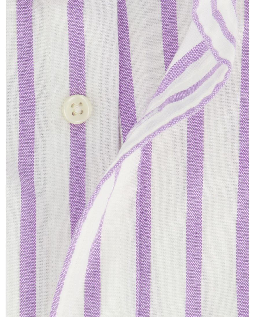 Polo ralph lauren custom fit overhemd paarse streepjes