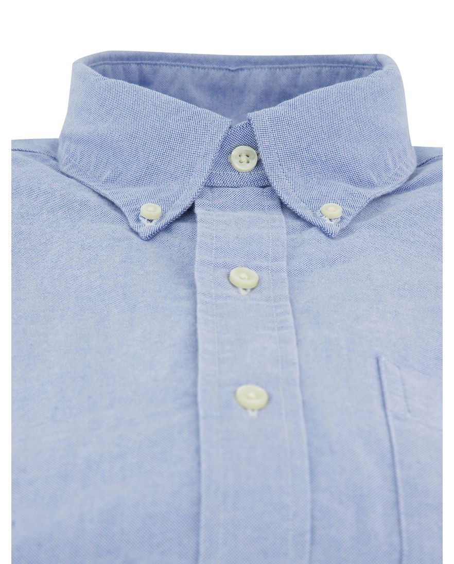 Lichtblauw overhemd Polo ralph lauren bear met borstzak