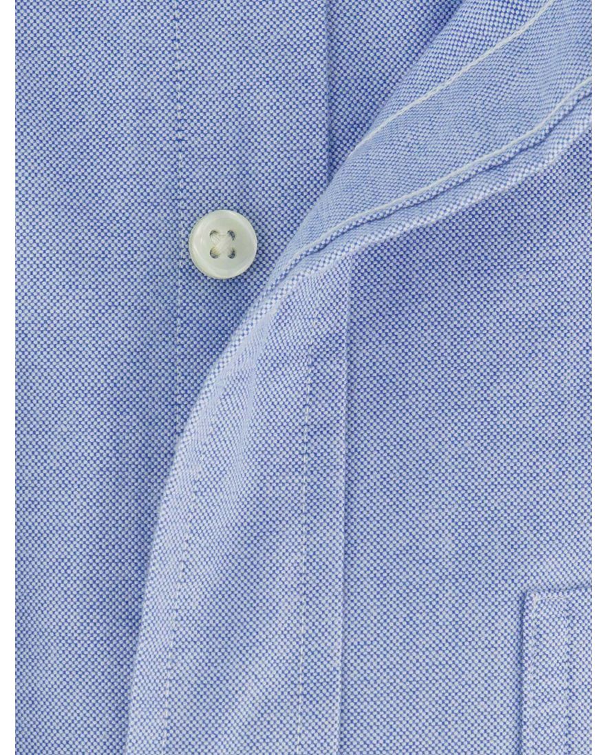 Lichtblauw overhemd Polo ralph lauren bear met borstzak