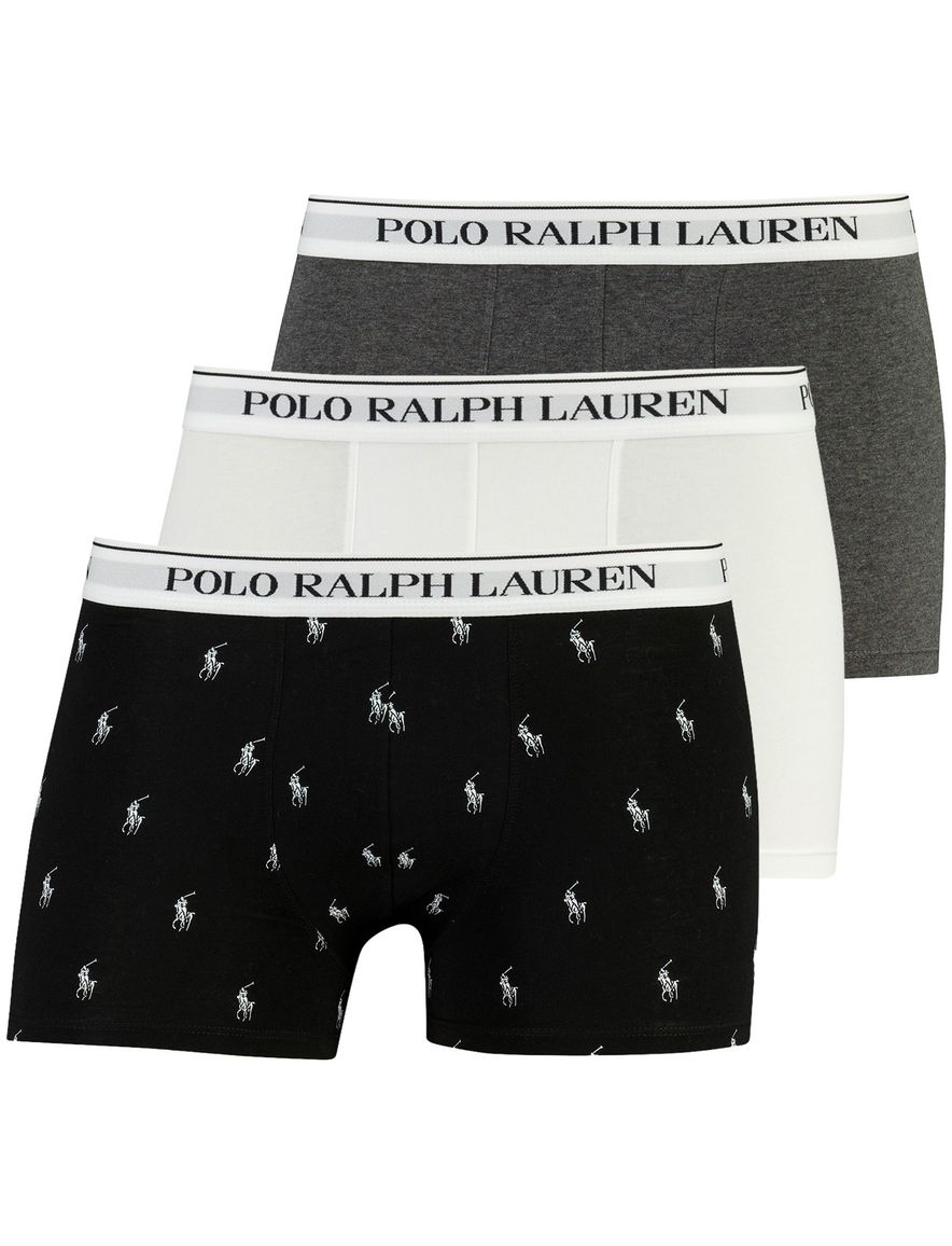 Polo Ralph Lauren 3-pack boxershort wit zwart