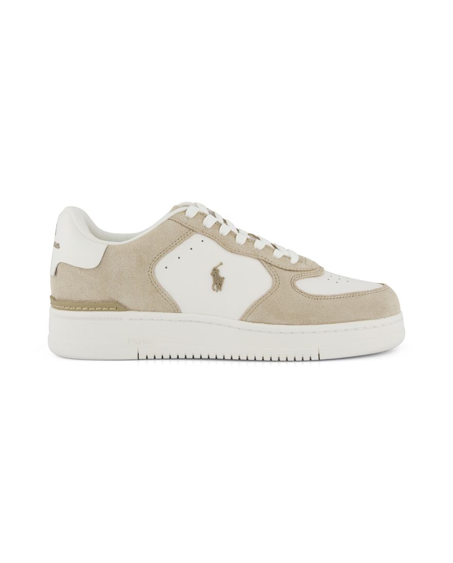 Witte sneakers Polo Ralph Lauren beige logo