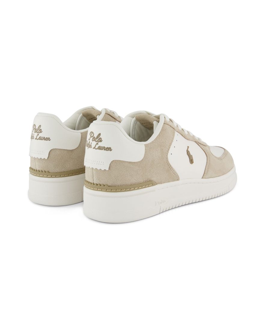 Witte sneakers Polo Ralph Lauren beige logo