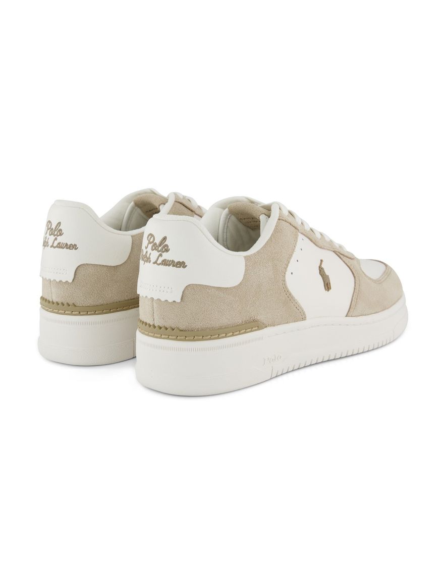 Witte sneakers Polo Ralph Lauren beige logo