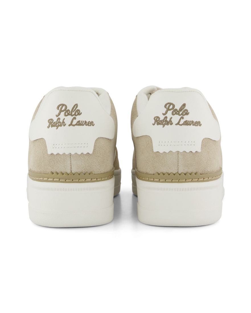 Witte sneakers Polo Ralph Lauren beige logo