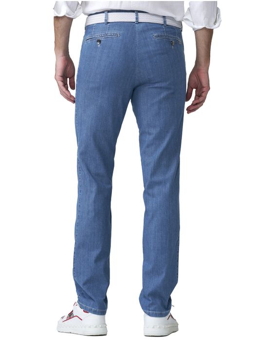 Meyer 5-pockt jeans Bonn blauw denim