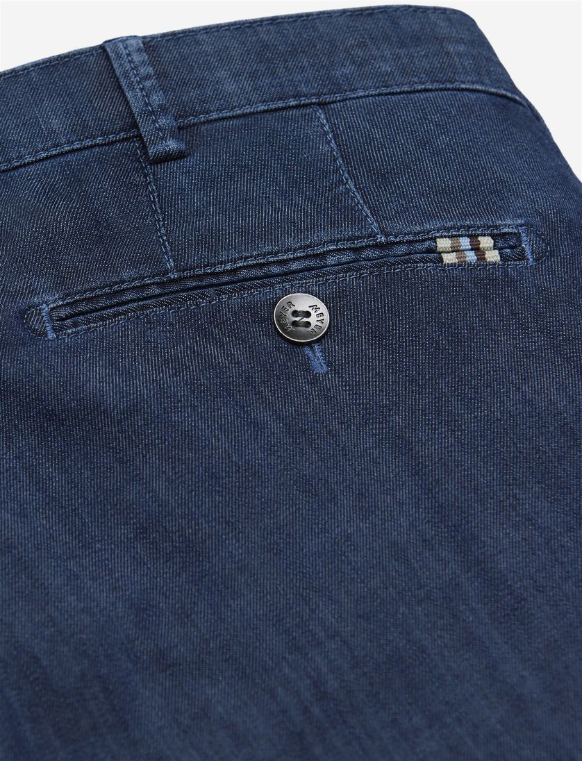 5-pockt jeans Meyer Bonn donkerblauw normale fit denim