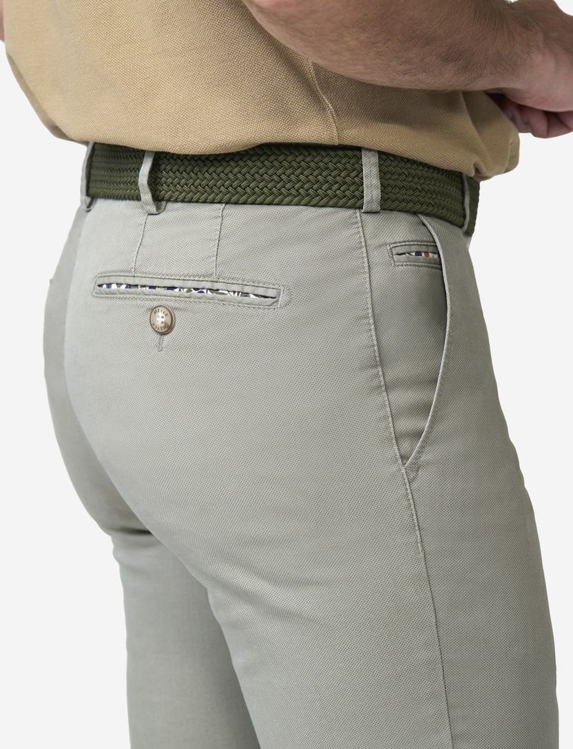 Pantalon flatfront Meyer Bonn groen normale fit