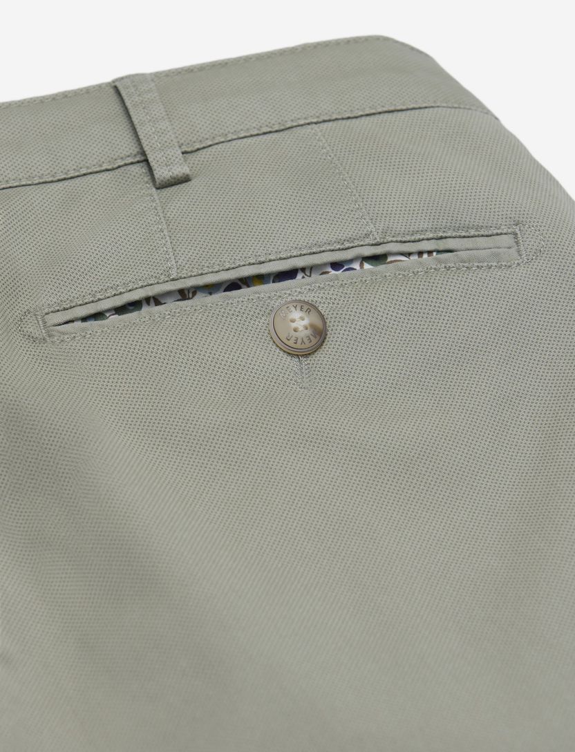 Pantalon flatfront Meyer Bonn groen normale fit