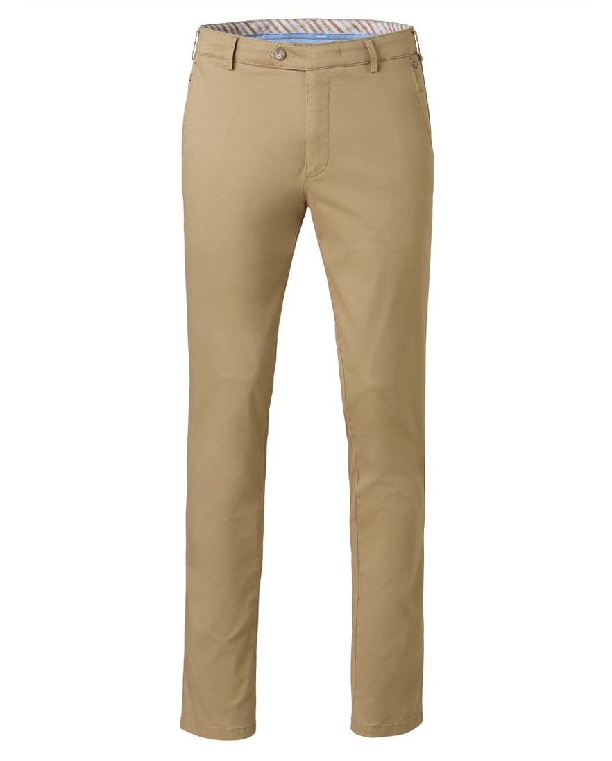 Camel pantalon flat front Meyer Bonn bio katoen