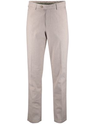 Meyer Beige pantalon flatront Meyer linnen normale fit
