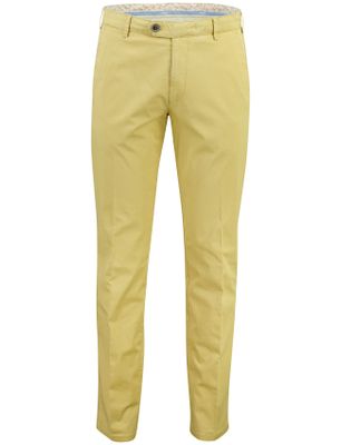 Meyer pantalon Meyer New York normale fit flatfront model geel
