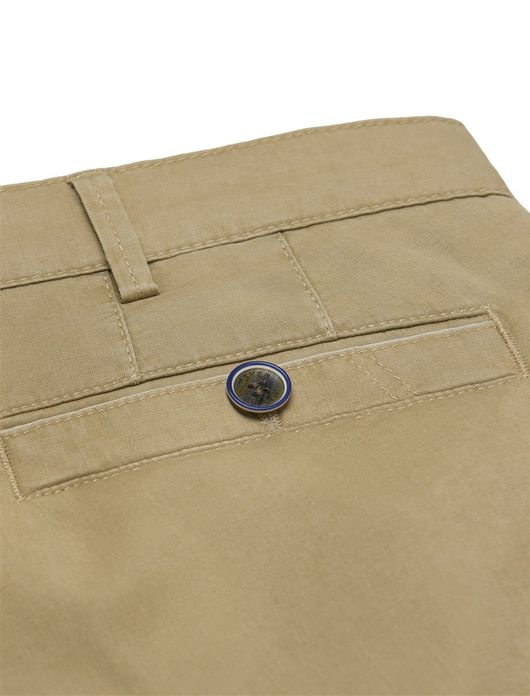 Meyer New York chino camel flat front effen