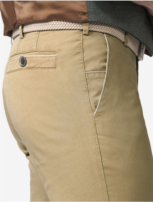 Meyer New York chino camel flat front effen
