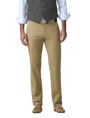 Meyer Chino flat front camel Meyer New York katoen