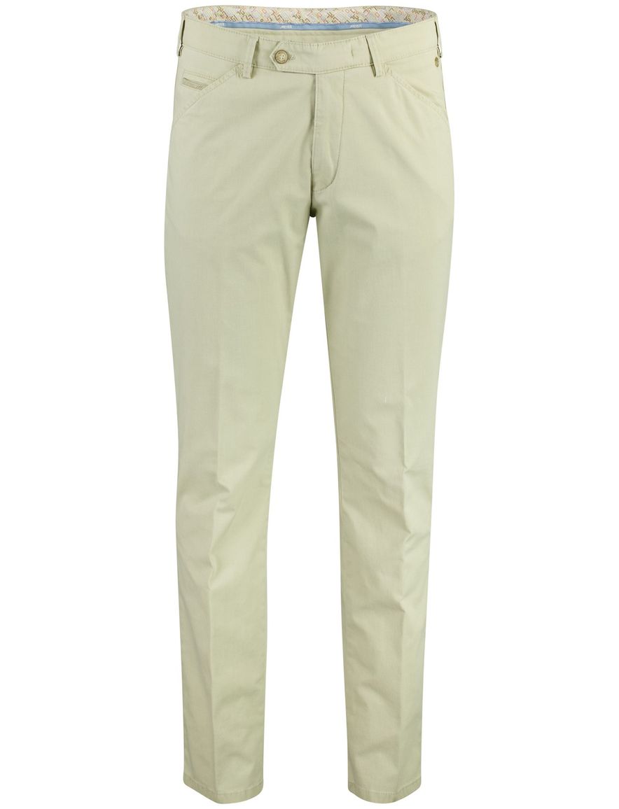 Groen pantalon Meyer normale fit zonder omslag