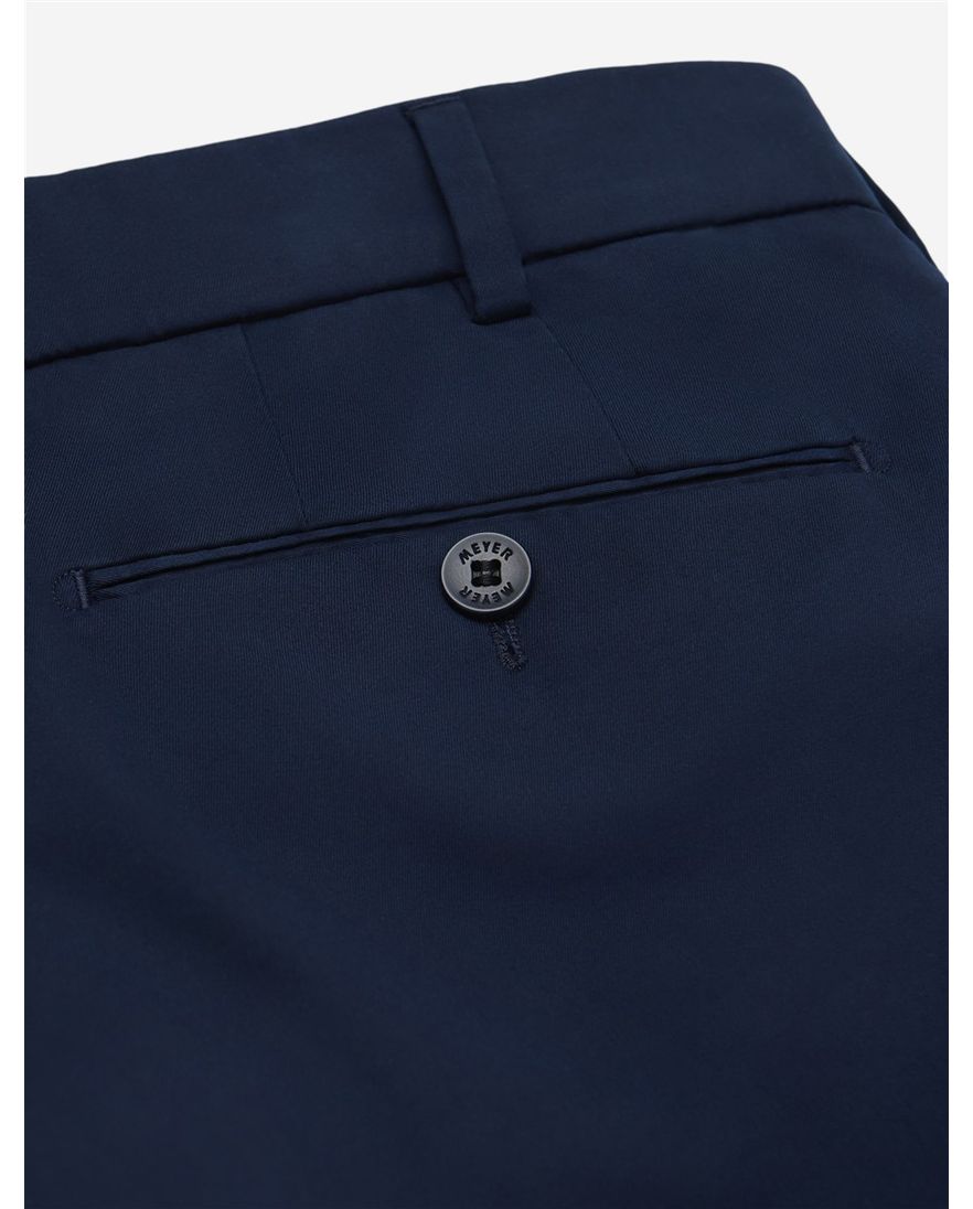 flat front chino donkerblauw Meyer Bonn zijde