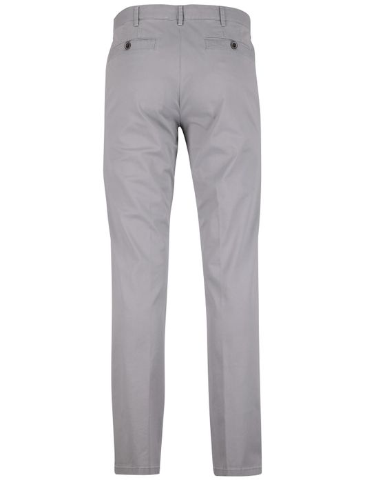 Meyer New York pantalon grijs normale fit flatfront