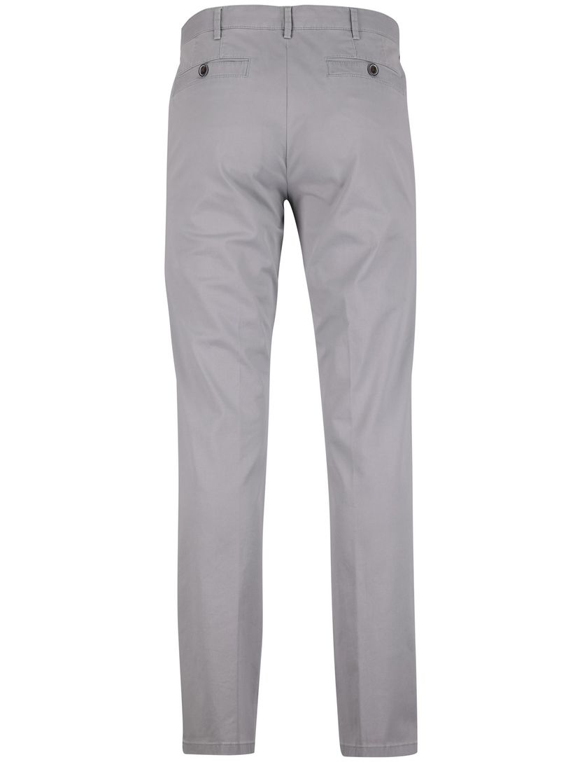 Pantalon Meyer New York grijs flatfront normale fit