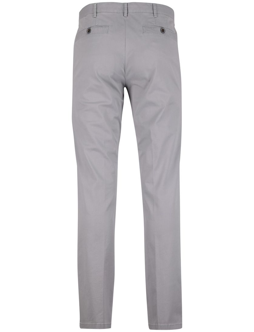 Pantalon Meyer New York grijs flatfront normale fit