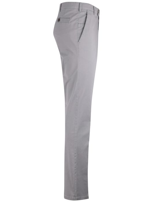 Meyer New York pantalon grijs normale fit flatfront