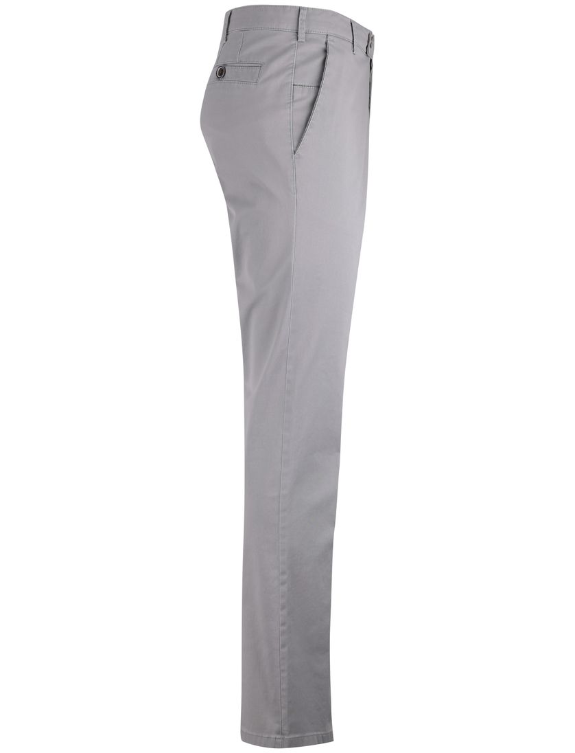 Pantalon Meyer New York grijs flatfront normale fit