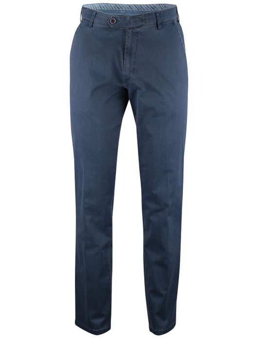 Meyer New York pantalon blauw normale fit