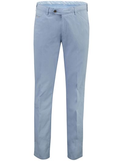 Meyer Lichtblauwe pantalon Meyer flatfront normale fit