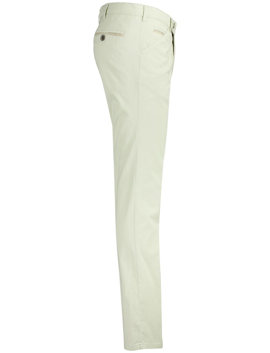Beige pantalon Meyer flatfront normale fit