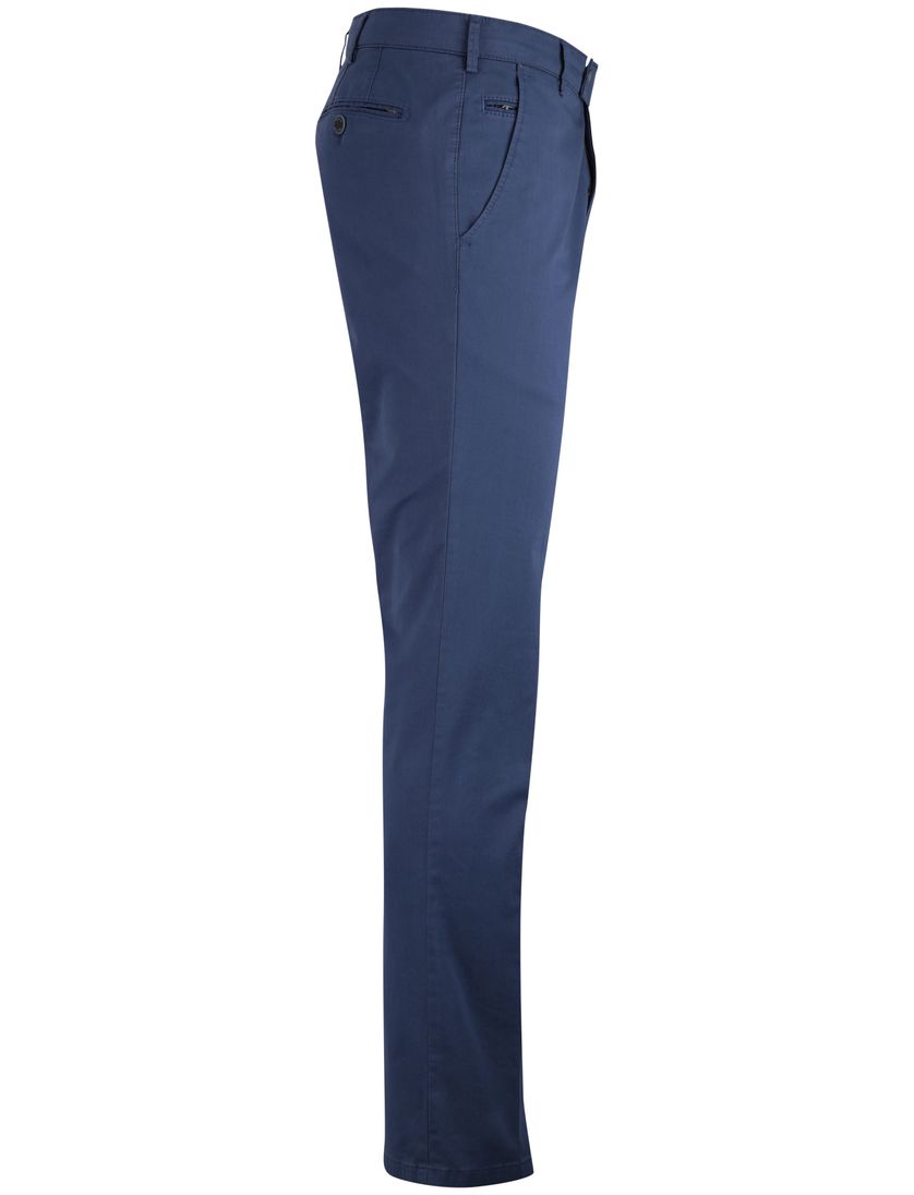 Pantalon flatfront model Meyer blauw normale fit