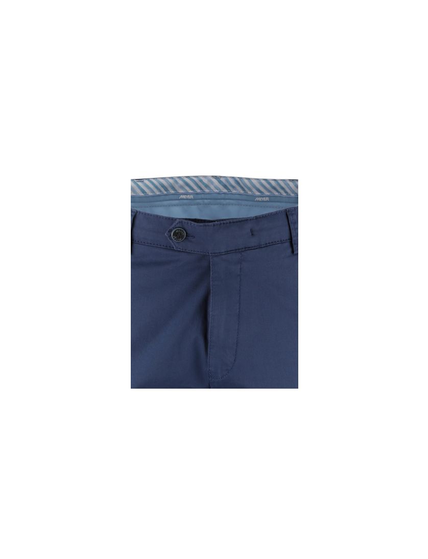 Pantalon flatfront model Meyer blauw normale fit