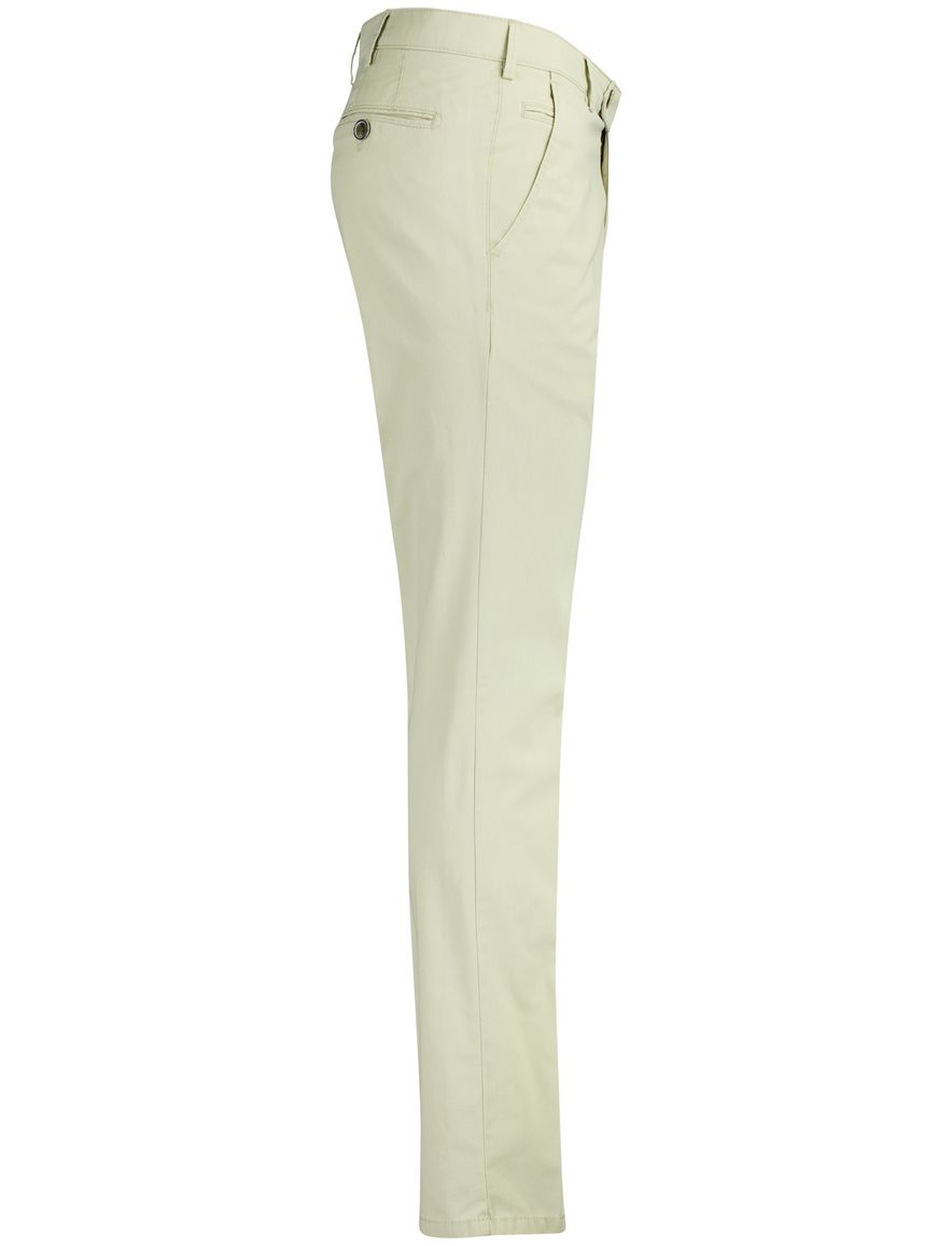 Beige pantalon Meyer normale fit flatfront zonder omslag