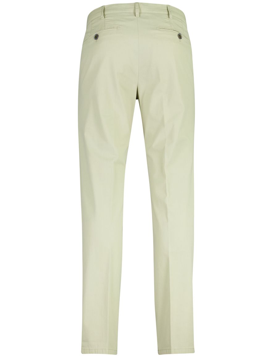 Beige pantalon Meyer normale fit flatfront zonder omslag