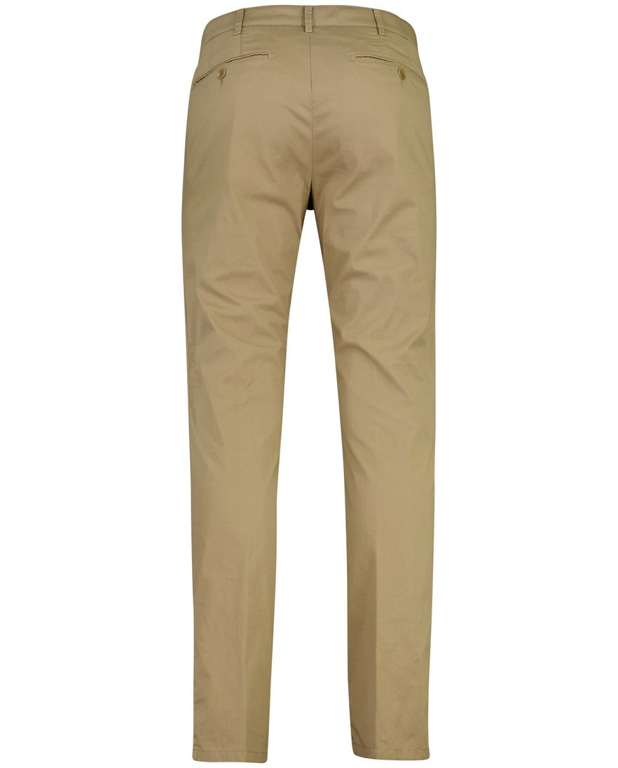 bruine pantalon Meyer zonder omslag normale fit