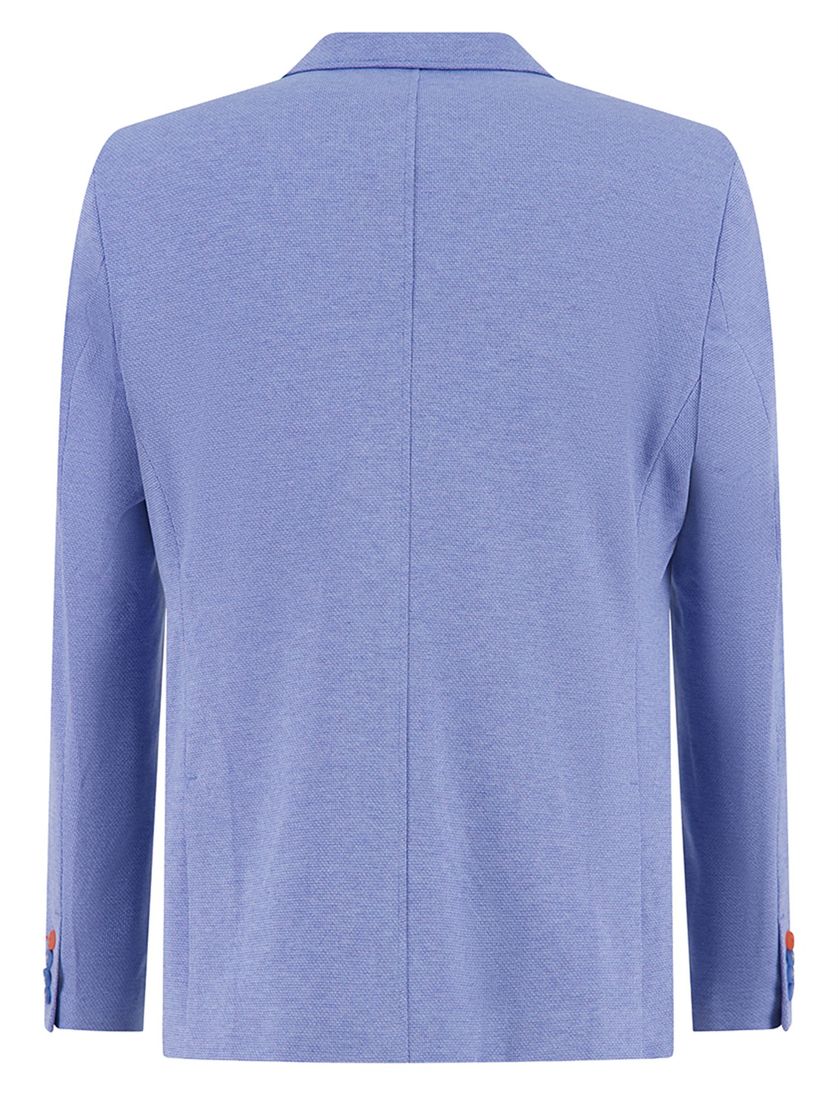 colbert A Fish Named Fred slim fit blauw pique