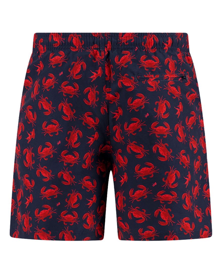 Navy zwembroek A Fish Named Fred normale fit