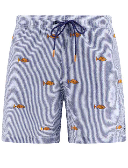 A Fish Named Fred zwembroek kobaltblauw vissen