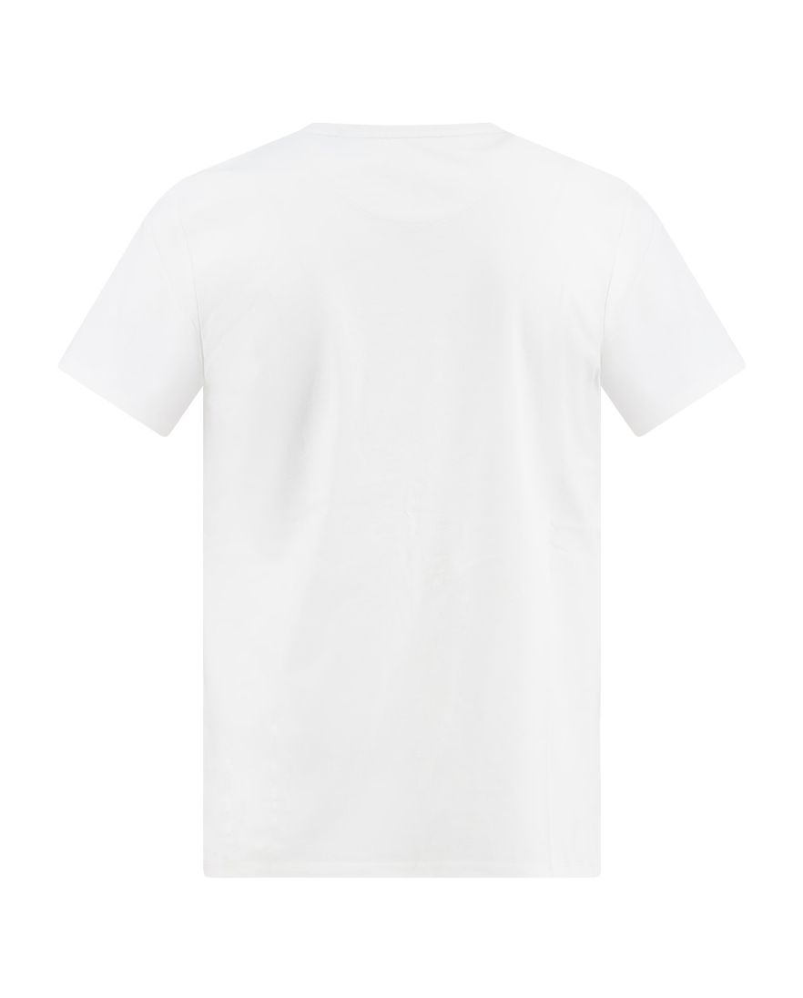 A Fish Named Fred T-shirt wit met vis opdruk korte mouw