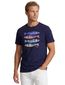 A Fish Named Fred T-shirt donkerblauw opdruk ronde hals
