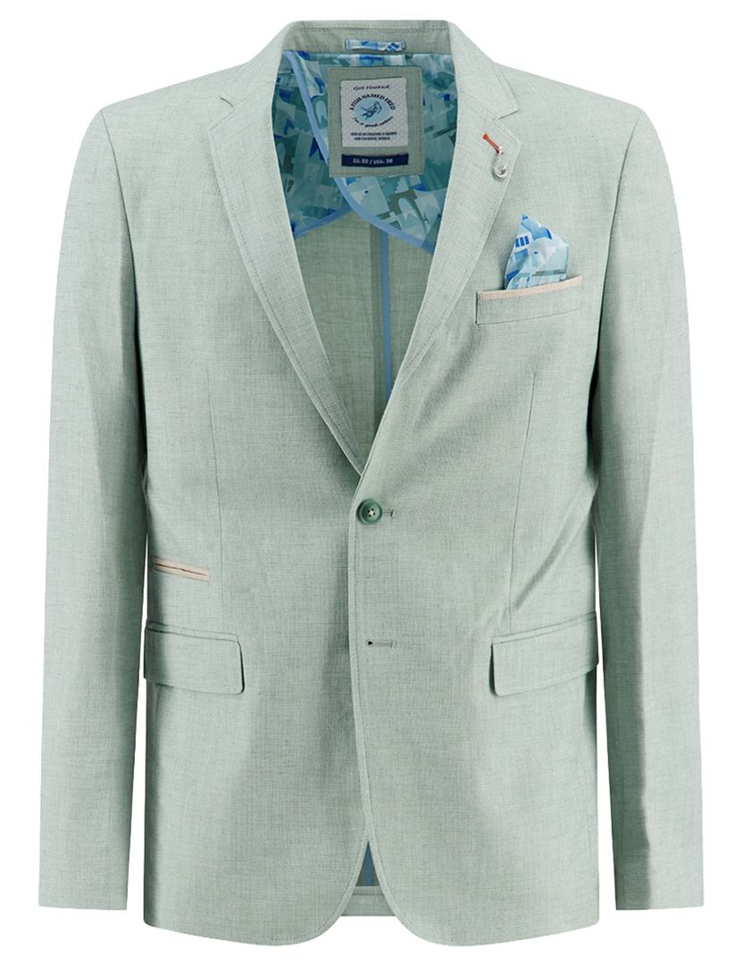 colbert A Fish Named Fred groene knopen groen effen