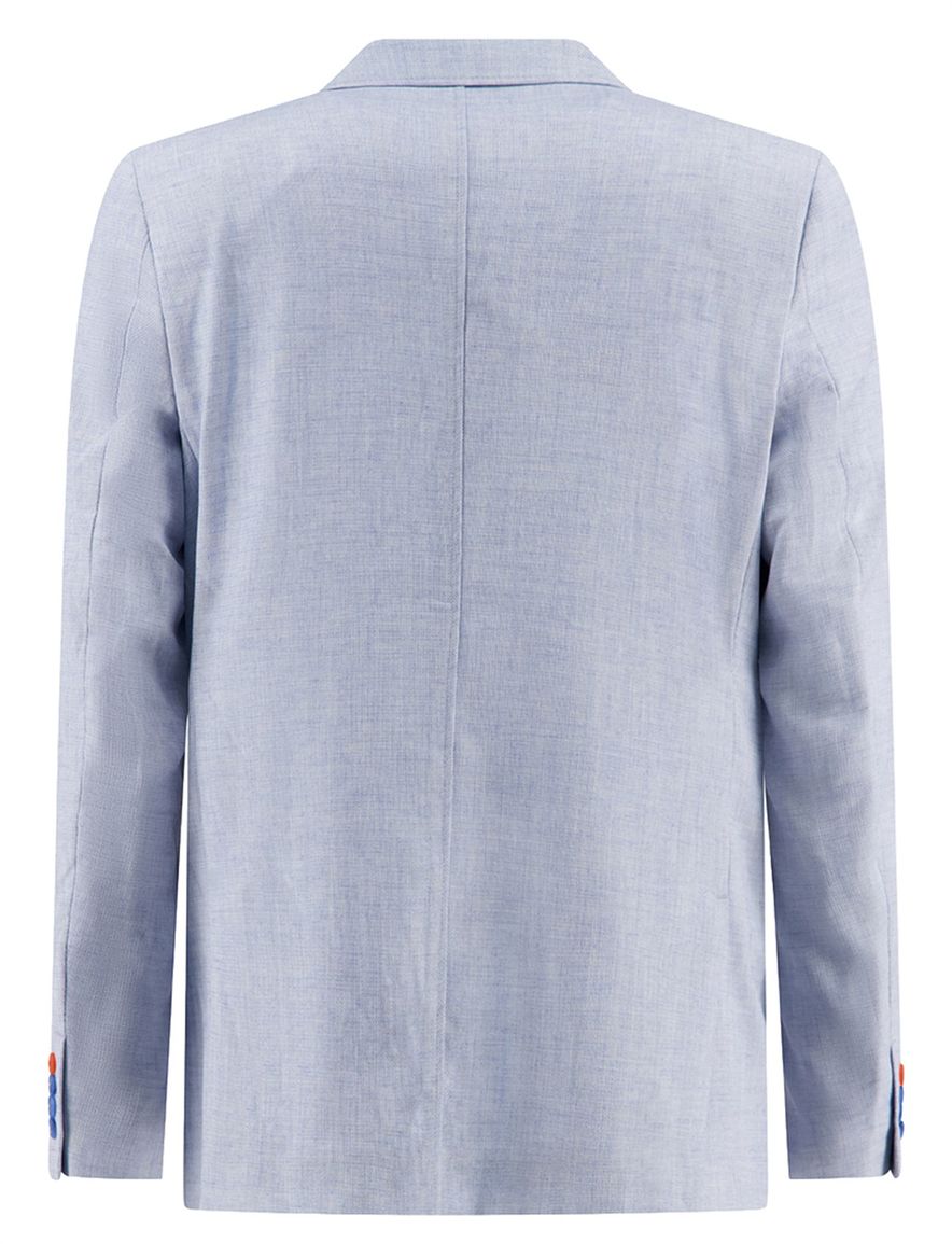 A Fish Named Fred colbert lichtblauw effen polyester