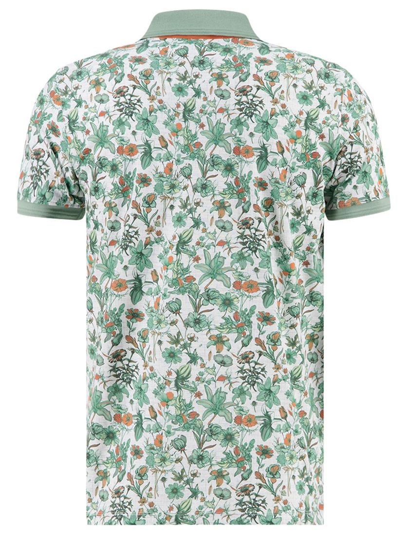 polo A Fish Named Fred groen korte mouw bloem print