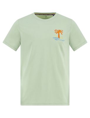 A Fish Named Fred T-shirt groen backprint A Fish Named Fred 100% katoen korte mouw