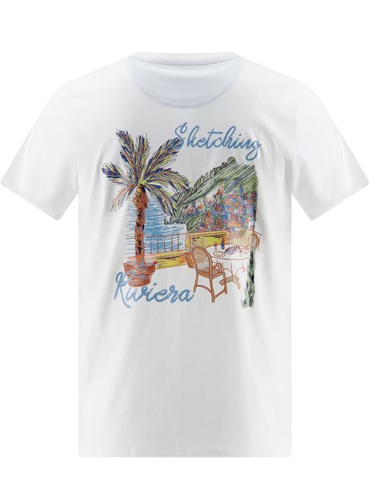 A Fish Named Fred T-shirt wit geprint