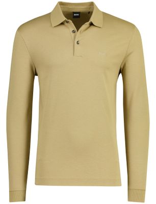 Hugo Boss beige poloshirt Boss Black Pado jersey effen