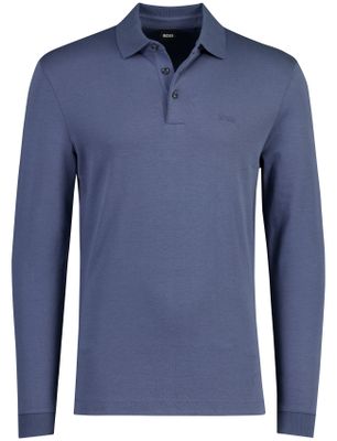 Hugo Boss Blauw poloshirt Boss Black Pado jersey effen