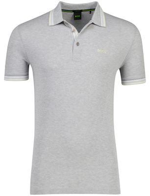 Hugo Boss Poloshirt Boss Green paddy 3 knoops grijs pique