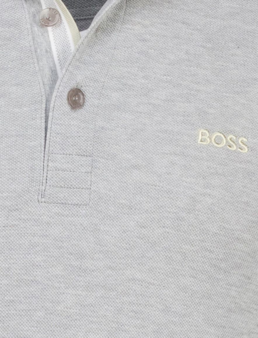 Boss Green Paddy regular fit poloshirt grijs