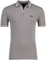 Boss Green Paddy poloshirt grijs pique effen