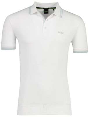 Hugo Boss Boss Green Paddy poloshirt 3 knoops wit